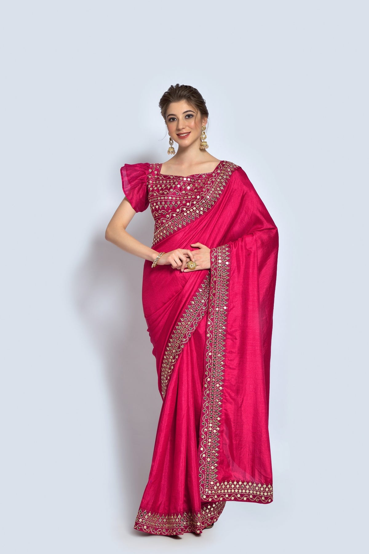 Buy Rani Vichitra Silk Classic Saree Online - Joshindia