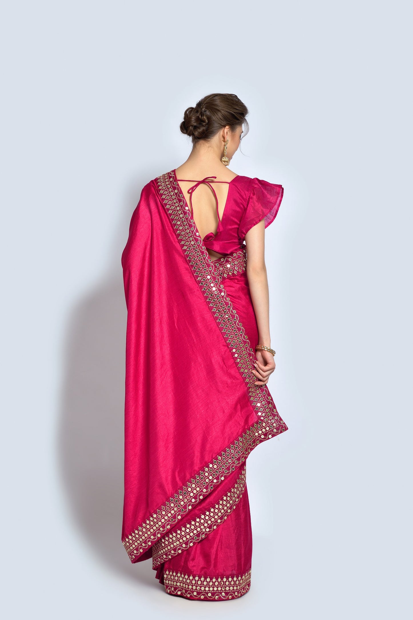 Buy Rani Vichitra Silk Classic Saree Online