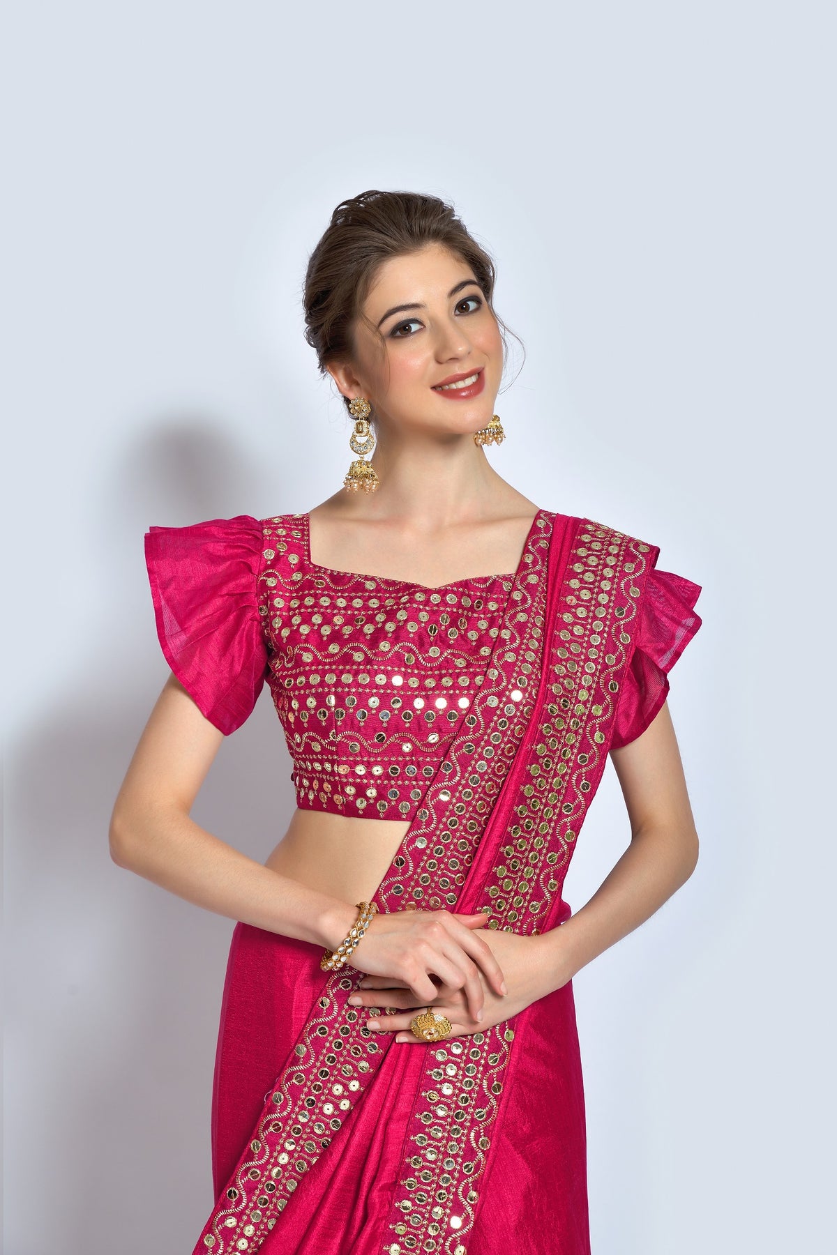 Buy Rani Vichitra Silk Classic Saree Online - Joshindia