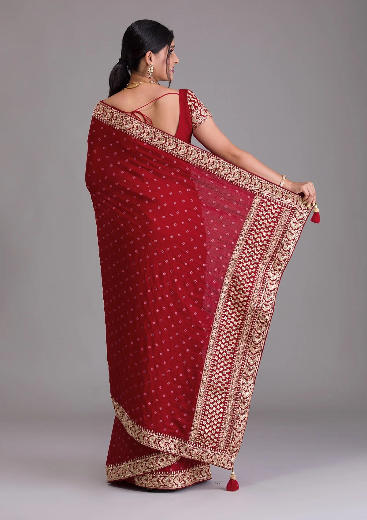Red Saree - Buy Red Color Fashion Sarees Online - JOSHINDIA - Joshindia