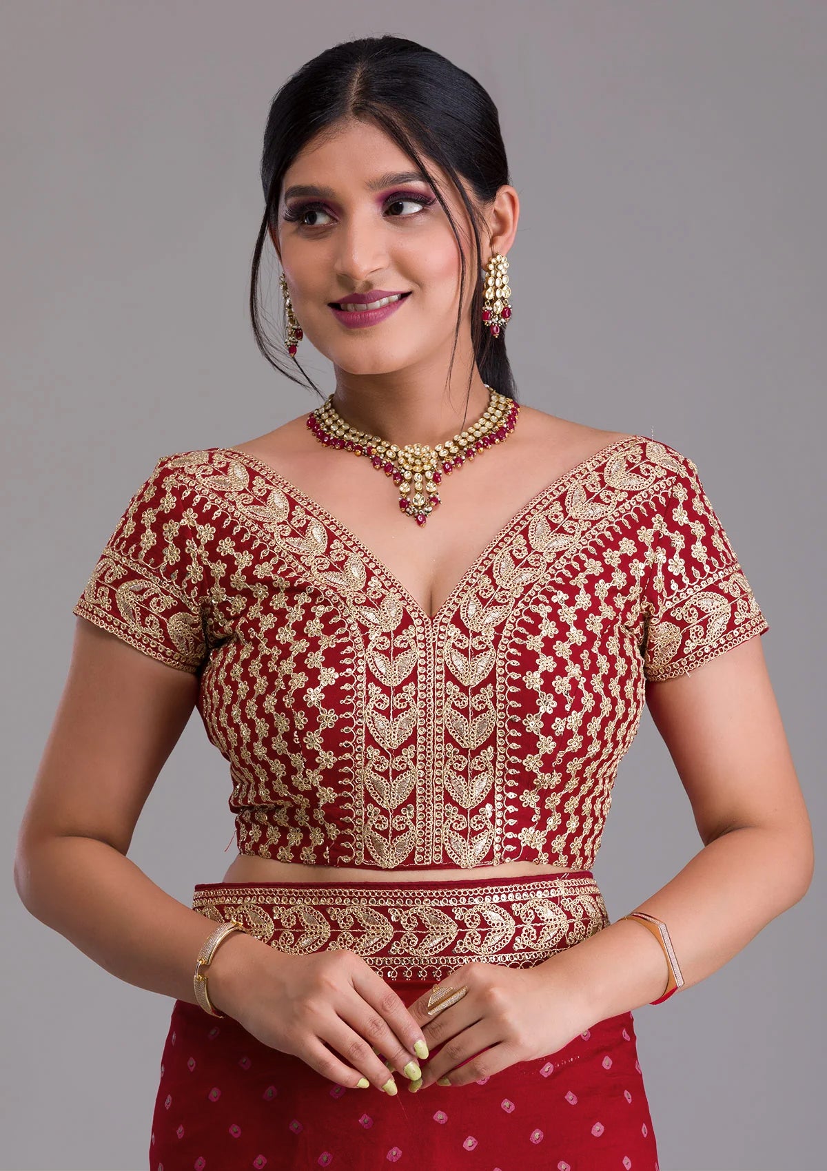 Red Saree - Buy Red Color Fashion Sarees Online - JOSHINDIA - Joshindia