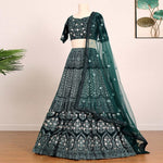 Green Color Designer Georgette Lehenga Choli