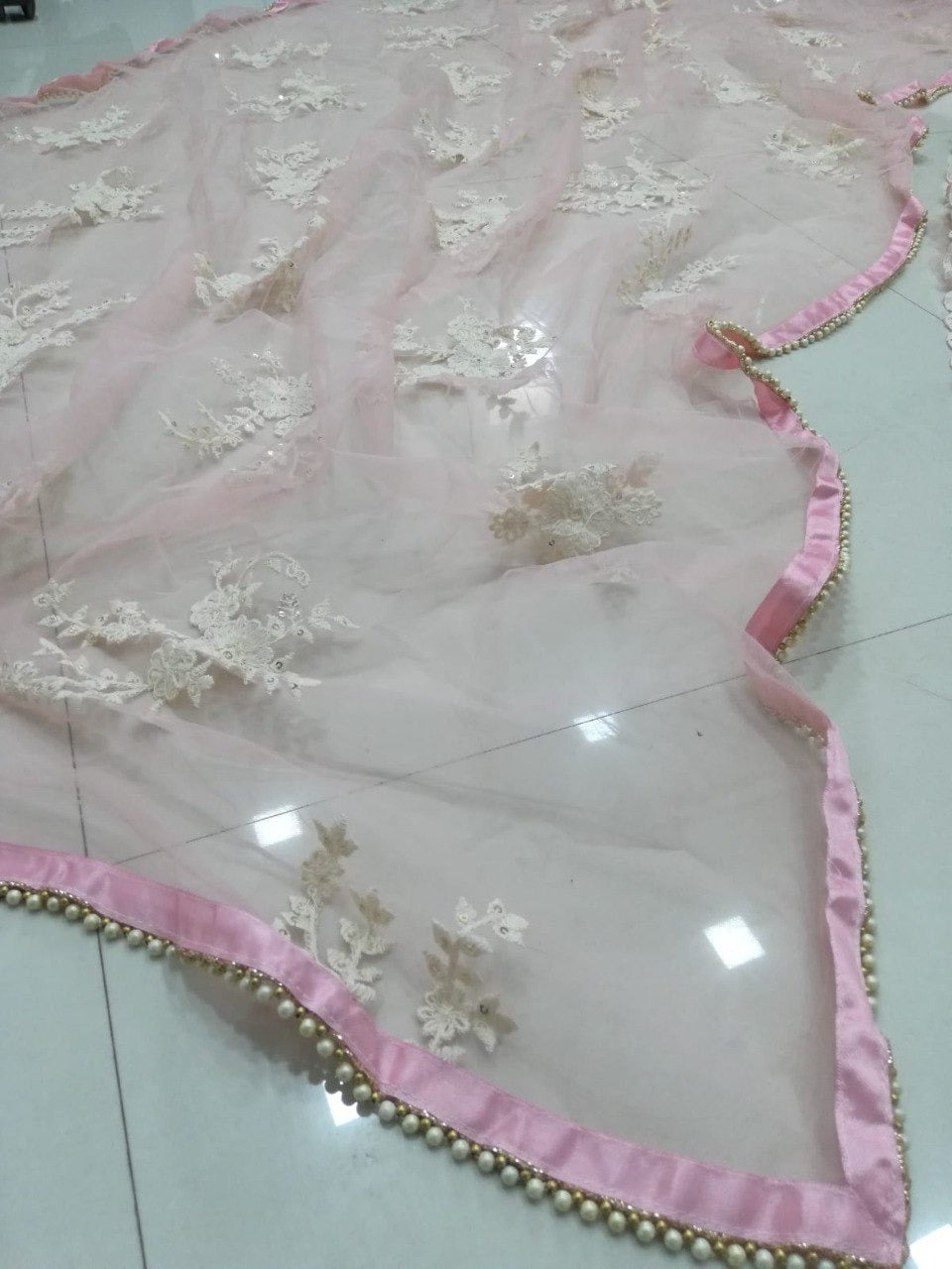 Baby Pink Color Designer Lehenga Choli For Wedding