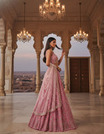 Pink Color Designer Embroidery Lehenga Choli