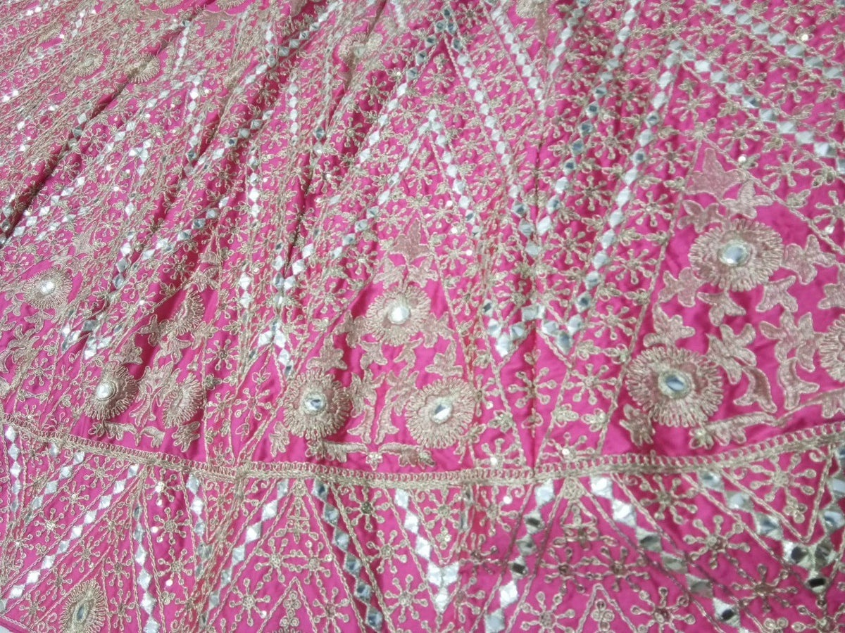 Pink Color Designer Embroidery Lehenga Choli