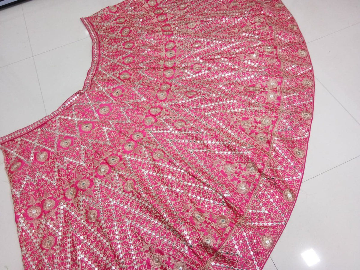 Pink Color Designer Embroidery Lehenga Choli