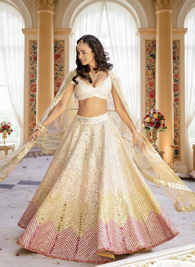 Multi Color Designer Party Wear Designer Lehenga Choli