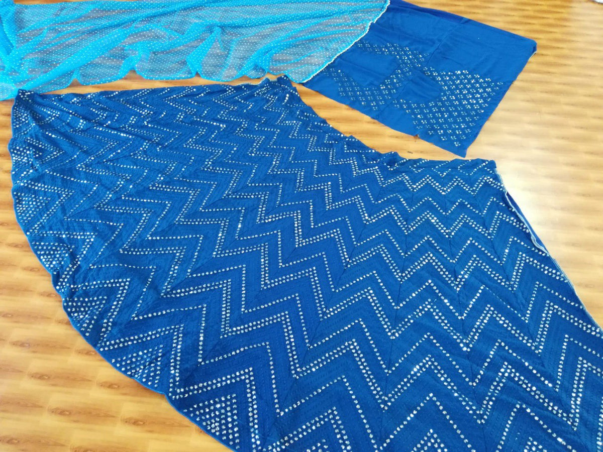 Blue Color Designer Party Wear Lehenga Choli
