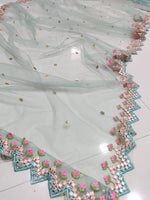 Light Sky Color Designer Party Wear Lehenga Choli