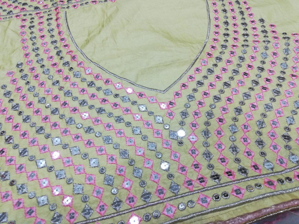 Yellow Color Designer Silk Lehenga Choli