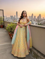 Yellow Color Designer Silk Lehenga Choli