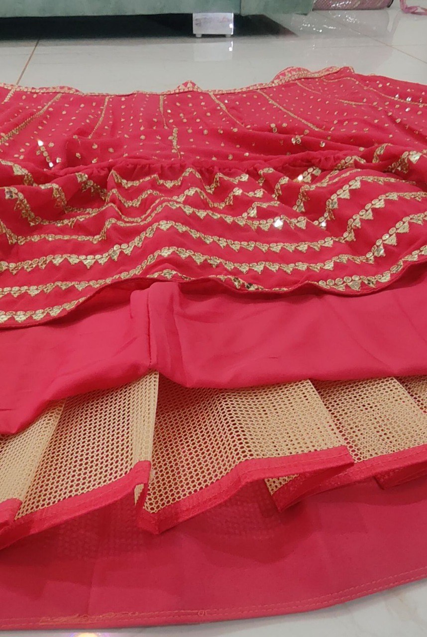 Light Red Color Designer Party Wear Lehenga Choli