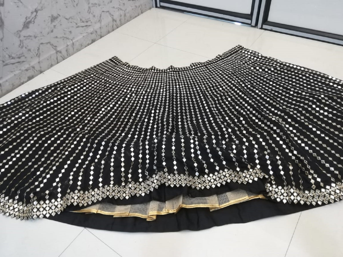 Black Color Designer Party Wear Lehenga Choli