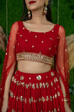 Buy Red Color Most Trending Designer Lehenga Choli At Best Price - Joshindia