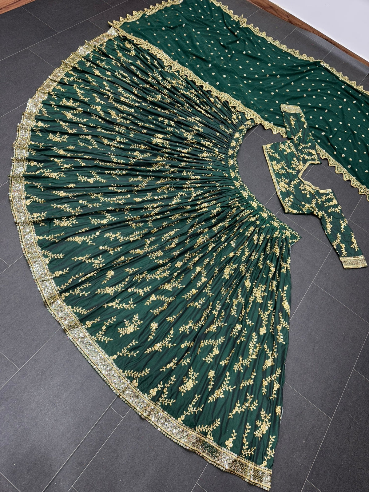 Buy Trendy Green Lehenga Choli Online in India - Joshindia