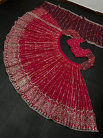 Beautiful Red Color Designer Lehenga Choli For Great Looks - Joshindia