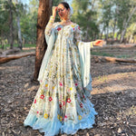 Premium Sky Blue Color Designer Gown at Affordable Rate - Joshindia