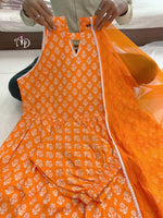 New Anarkali kurta set with new style in blockprint - Joshindia