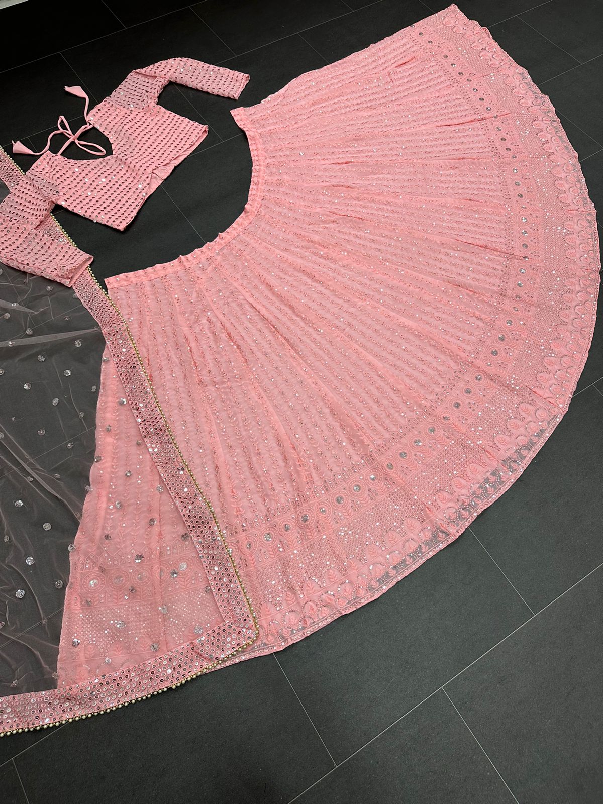 Stylish Blush Pink Color Lehenga Choli For Rich Look - Joshindia