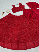 Buy Most Beautiful Red Color Trending Designer Lehenga Choli For Wedding - Joshindia