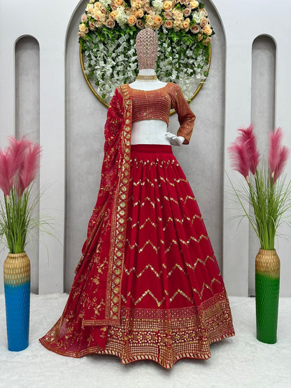 Buy Red Bridal Lehenga online at Best Prices in India