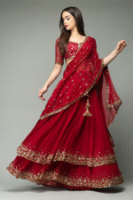 Buy Latest Red Color Lehenga Choli Online - Joshindia