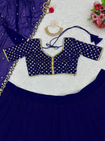 Buy Trendy Blue Lehenga Choli Online in India - Joshindia