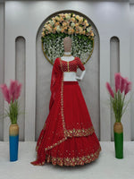 Buy Latest Red Color Lehenga Choli Online - Joshindia