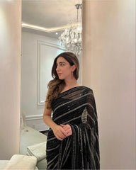 Green Color Latest Designer Saree At Best Price - Joshindia