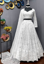 Buy Trendy White Lehenga Choli Online in India - Joshindia
