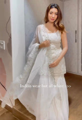 Buy Trendy White Sharara Online in India - Joshindia