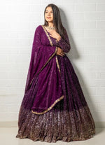 Buy Latest Purple Color Lehenga Choli Online at Best Price - Joshindia