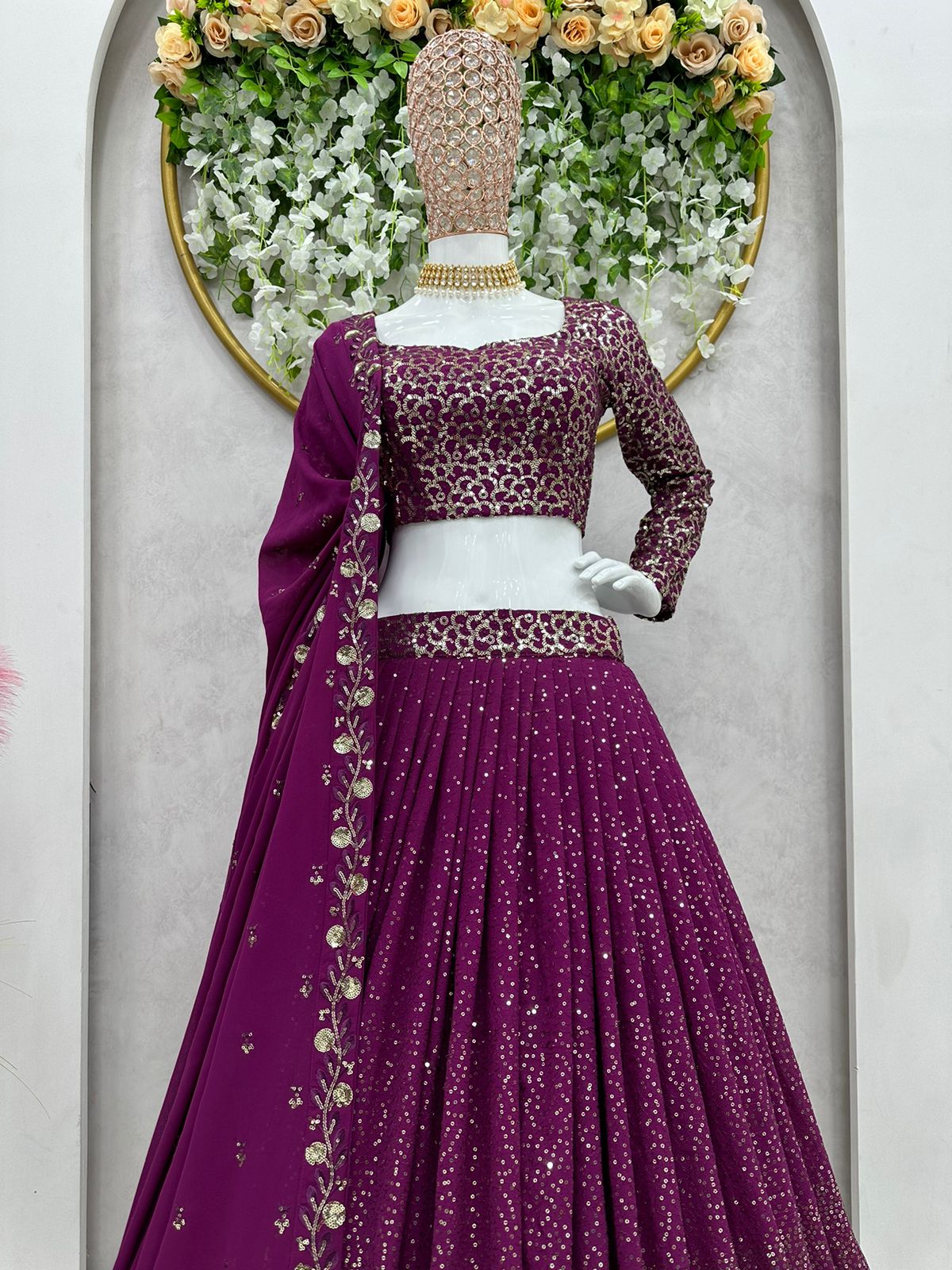 Buy Latest Purple Color Lehenga Choli Online at Best Price - Joshindia