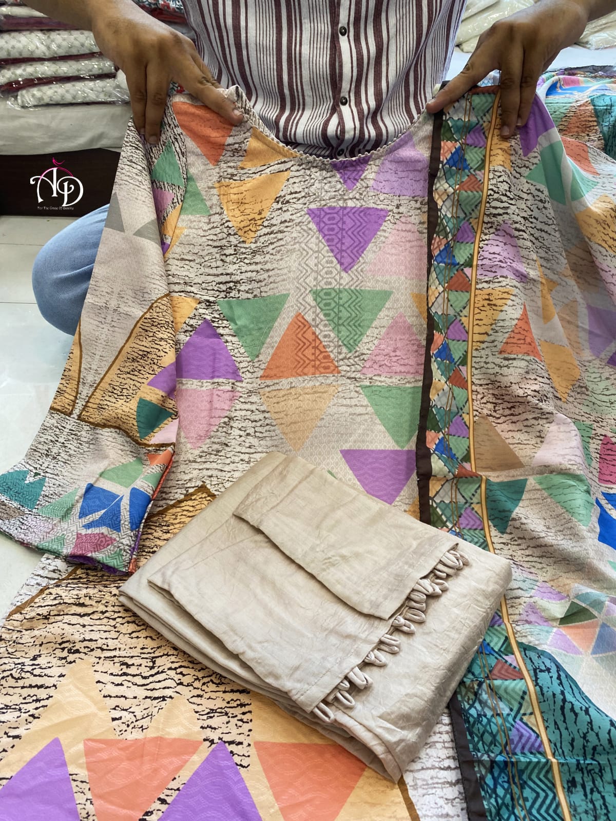 Buy Cream Dupatta Salwar Suit online in India - Joshindia