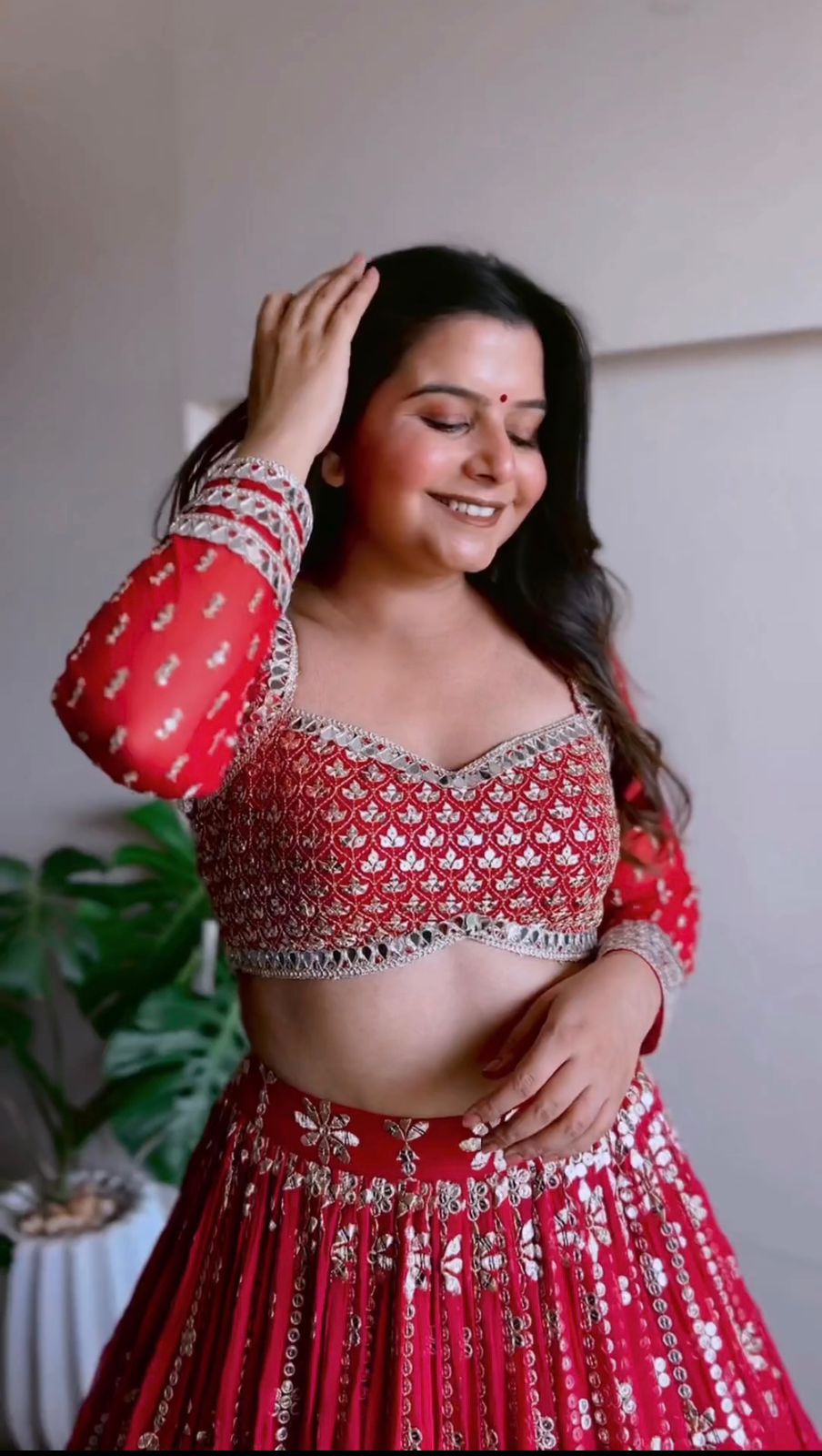 Buy Trendy Red Lehenga Choli Online in India - Joshindia