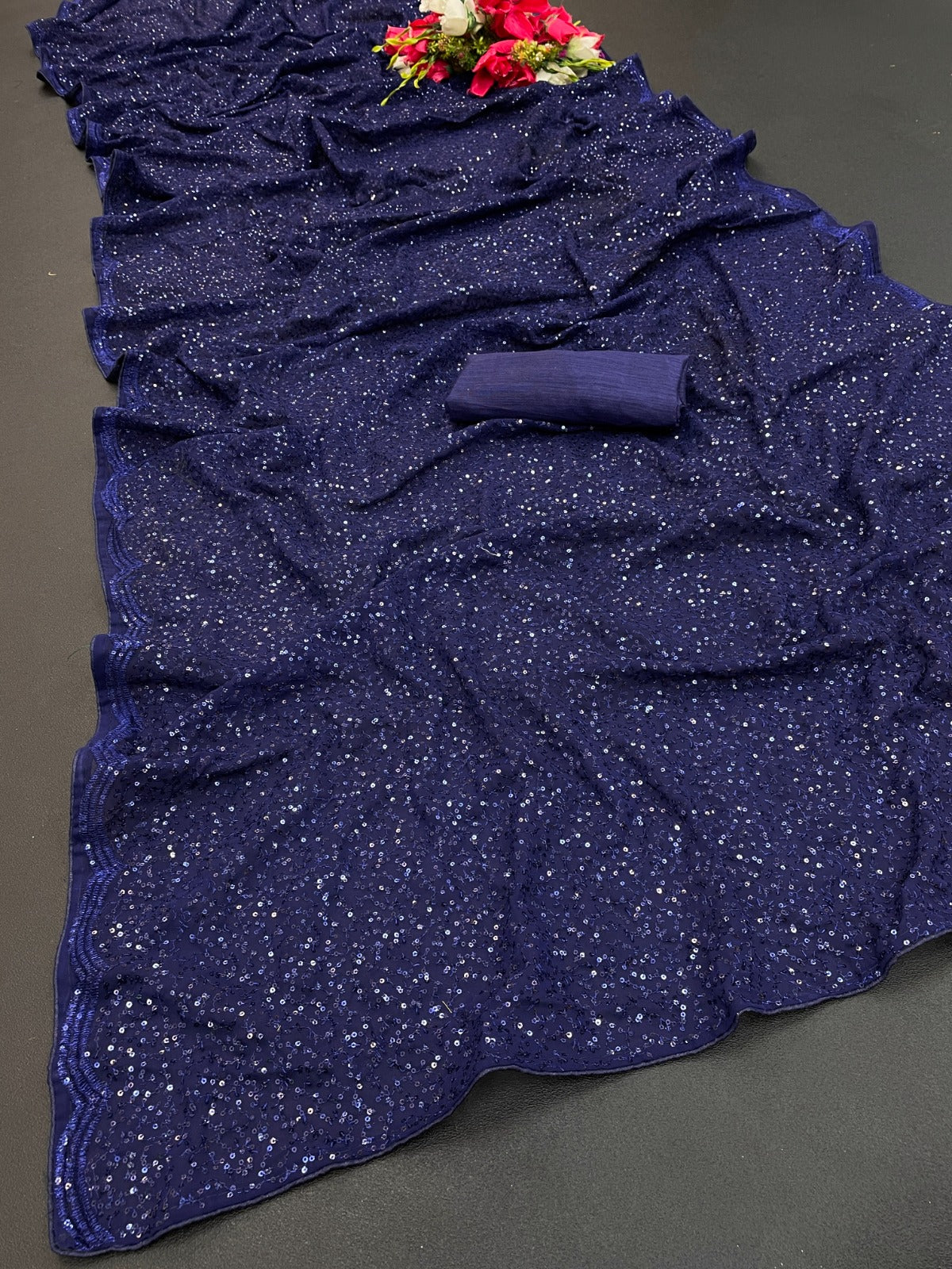 Buy Trendy Blue Saree Online in India - Joshindia