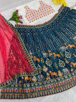 Buy Turquoise Lehenga Designs Sets Online at Best Prices - Joshindia