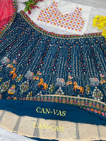 Buy Turquoise Lehenga Designs Sets Online at Best Prices - Joshindia