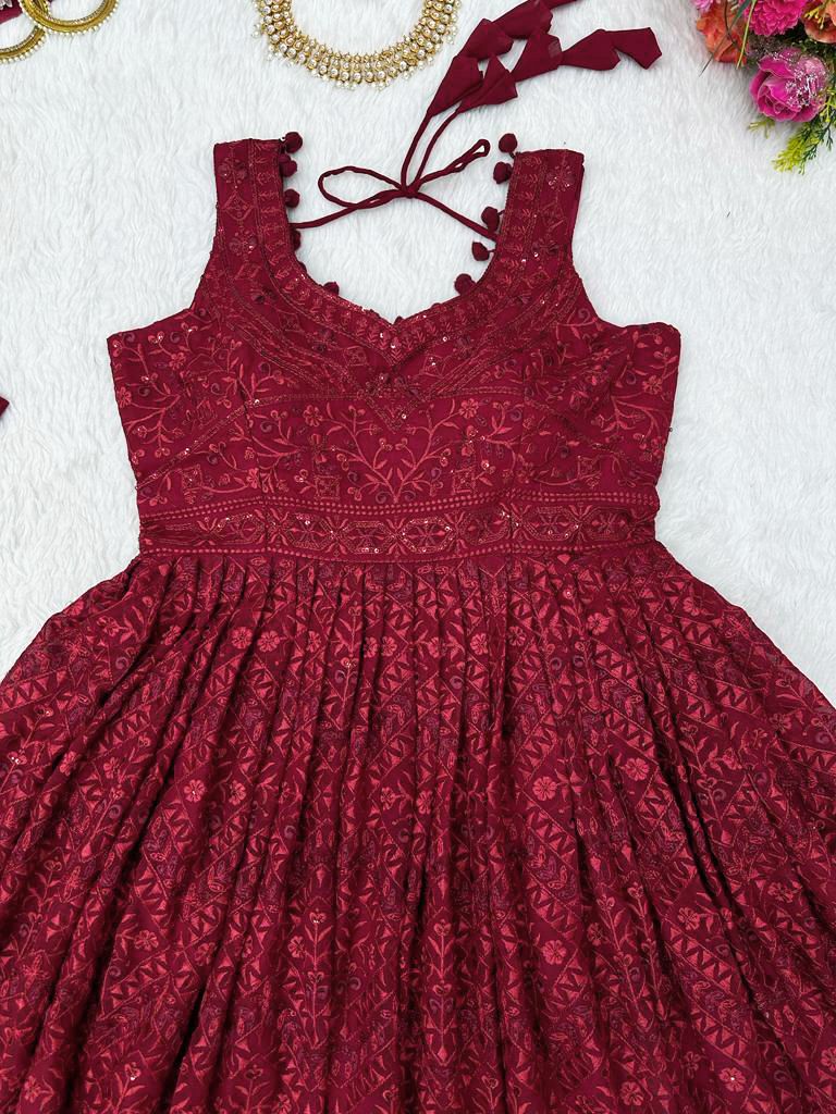 Buy Maroon Crop Top Lehenga Online at Best Price - Joshindia