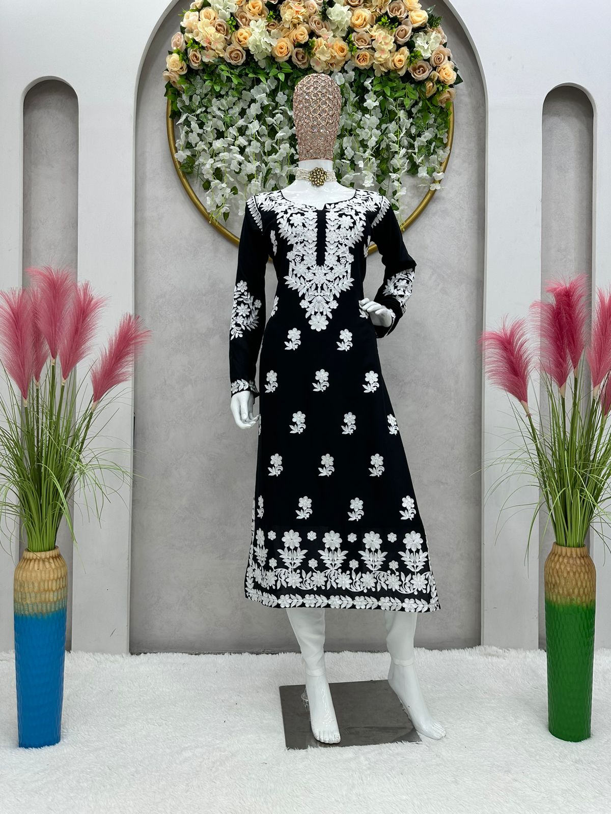 Buy Black Kurtas Set online in India - Joshindia