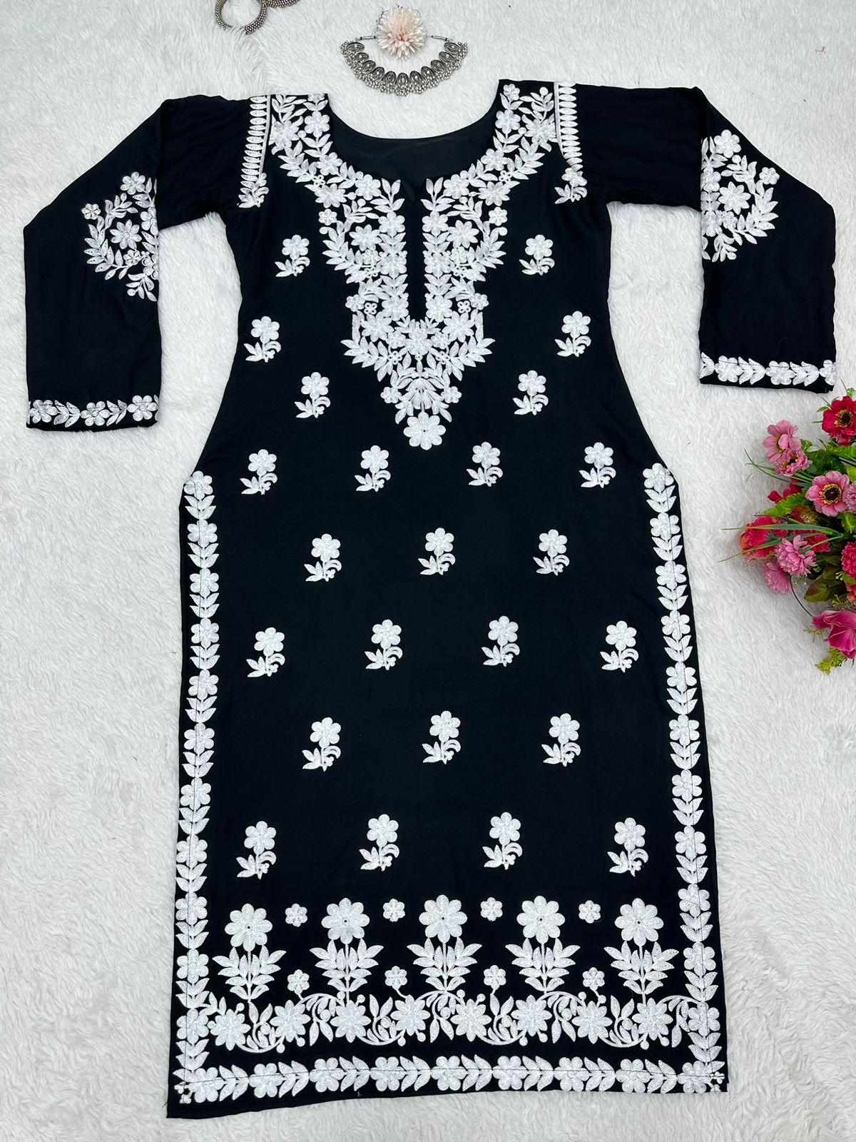 Buy Black Kurtas Set online in India - Joshindia