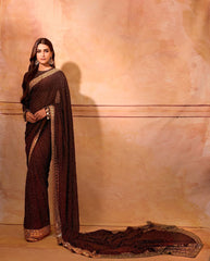 Buy Trendy Maroon Saree Online in India - Joshindia