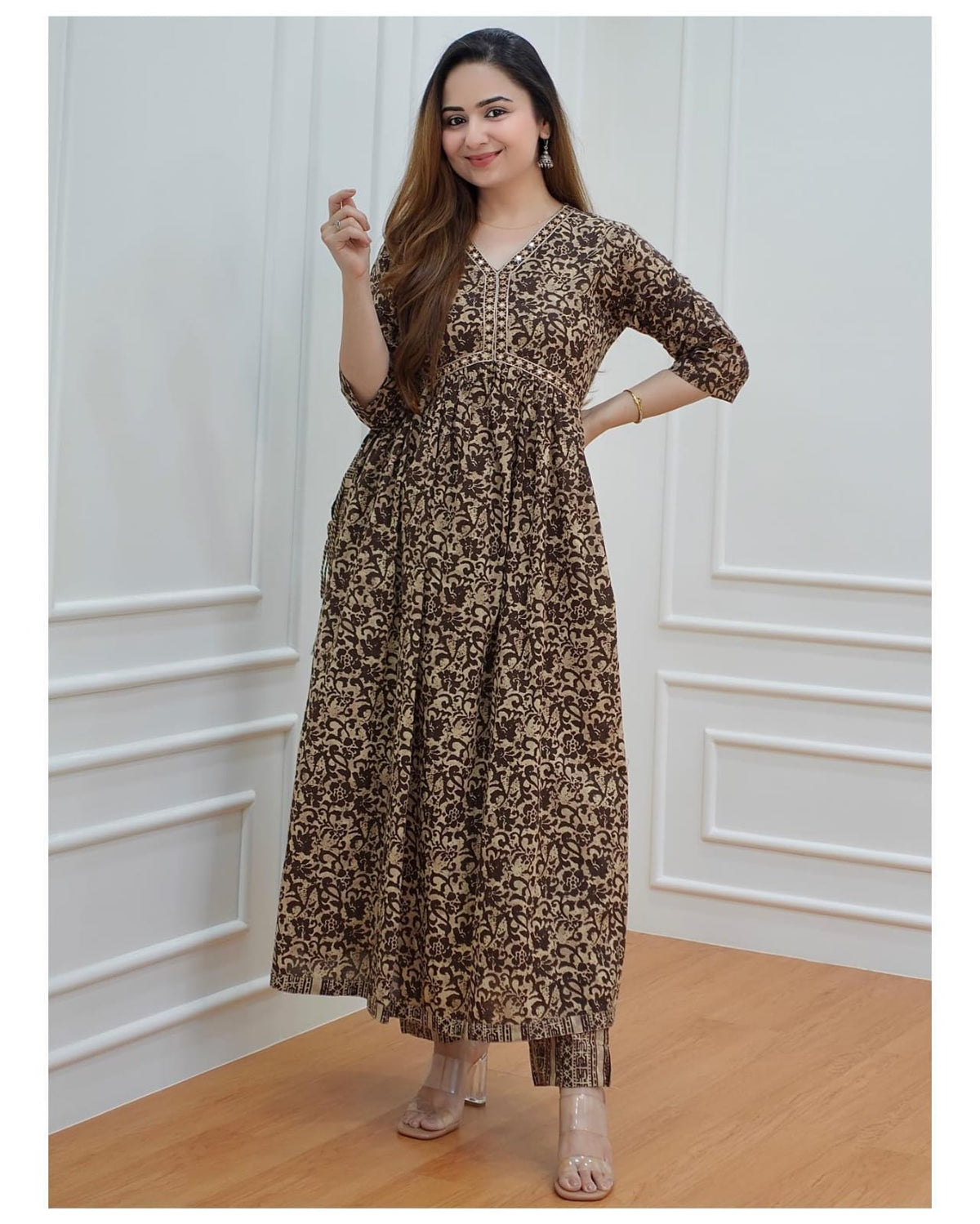 Brown Gowns Online Shopping in India - Joshindia