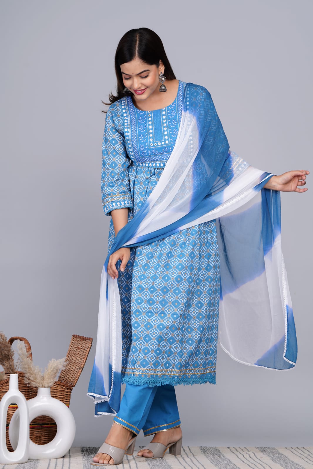 Buy Blue Kurtis Online - Joshindia