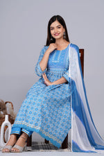 Buy Blue Kurtis Online - Joshindia
