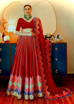 Buy Trendy Red Lehenga Choli Online in India - Joshindia