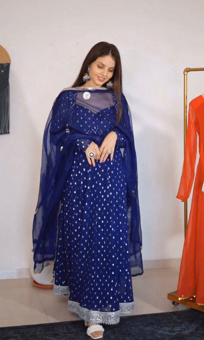 Blue Gown For Women Online