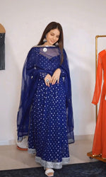 Blue Gown For Women Online - Joshindia