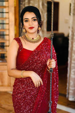 Buy Red Sarees For women At Best Prices Online - Joshindia