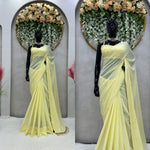 Buy Trendy Yellow Saree Online in India - Joshindia